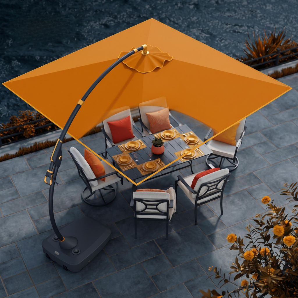 Umbrella Large Square Aluminum 10x10 FT
